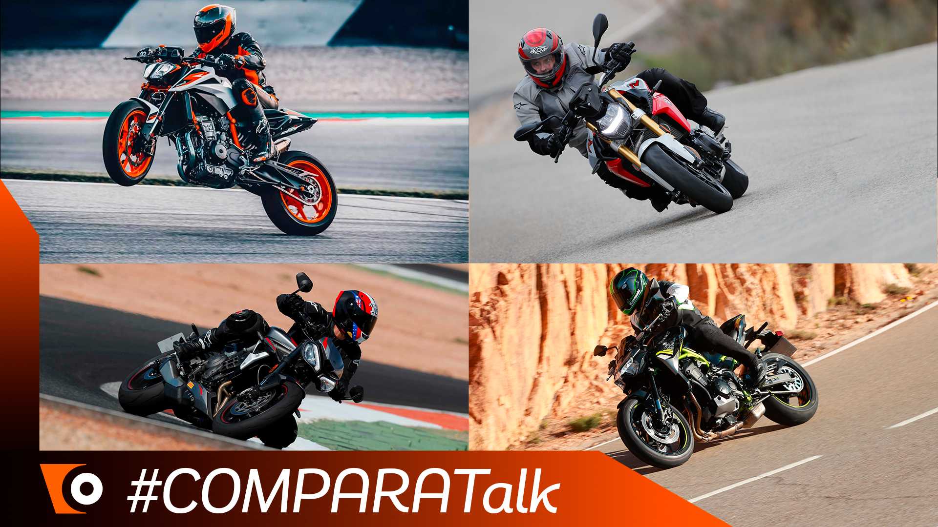 Comparativa naked medie le più potenti F R Z Street Triple RS Duke R